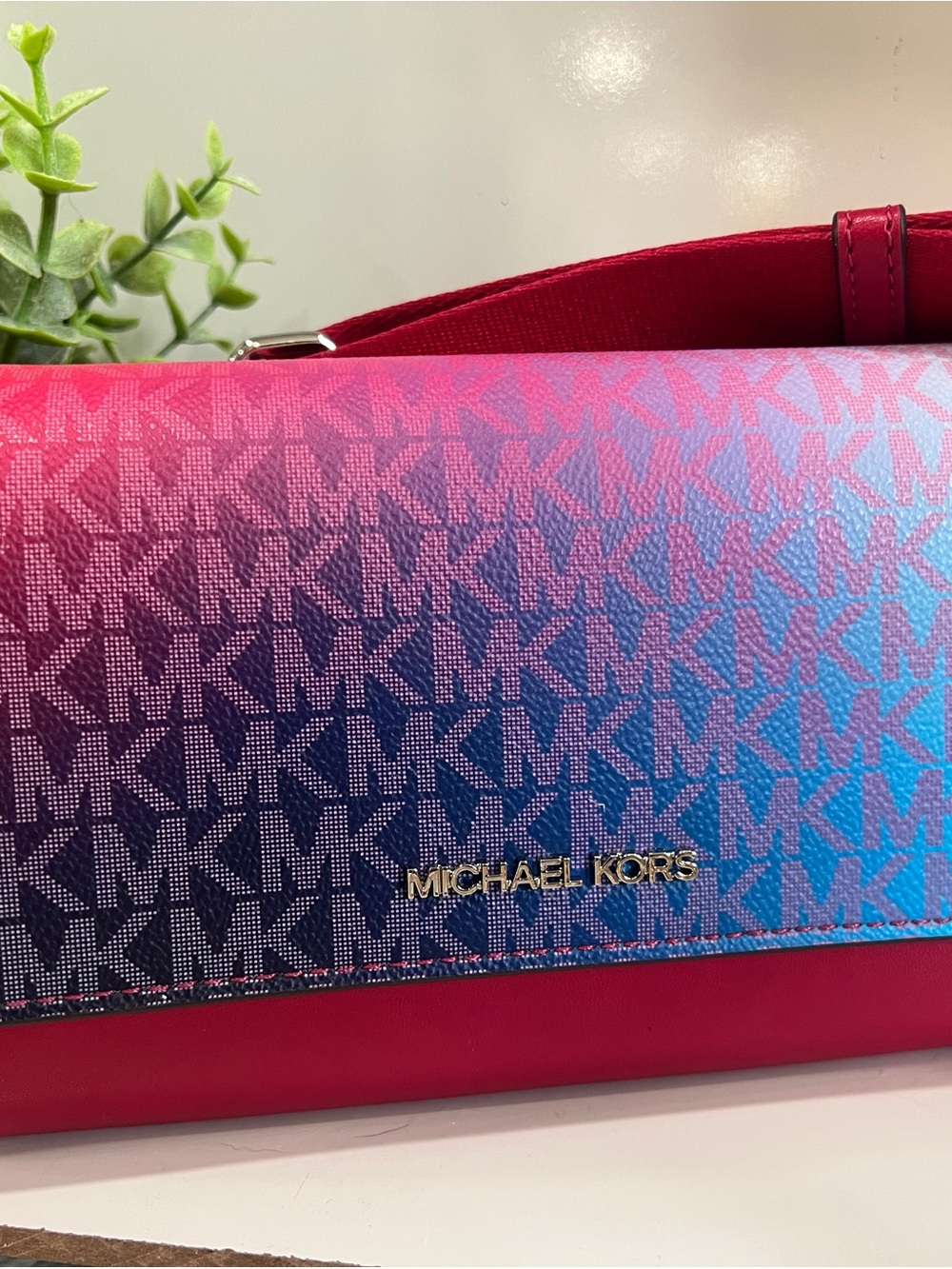 MICHAEL KORS Jet Set Large Ombré Signature Logo Crossbody Bag - Picture 2 of 12